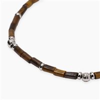 Bracciale Mabina Uomo Ibiza in Argento Occhio di tigre 534146 - 534146